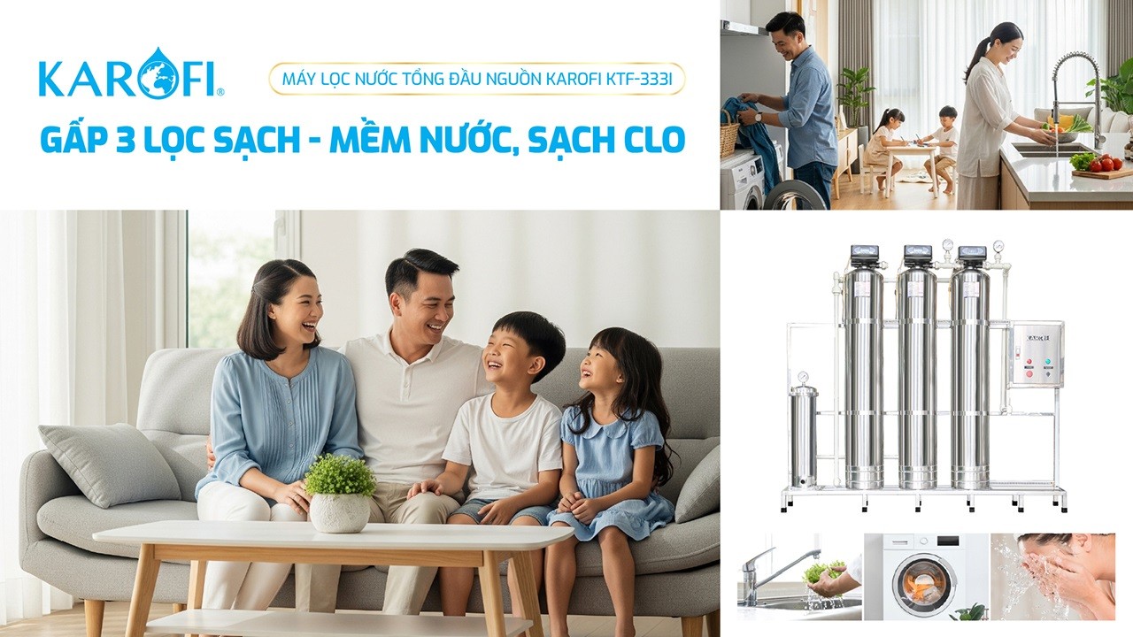 Máy lọc nước tổng đầu nguồn Karofi KTF-333I