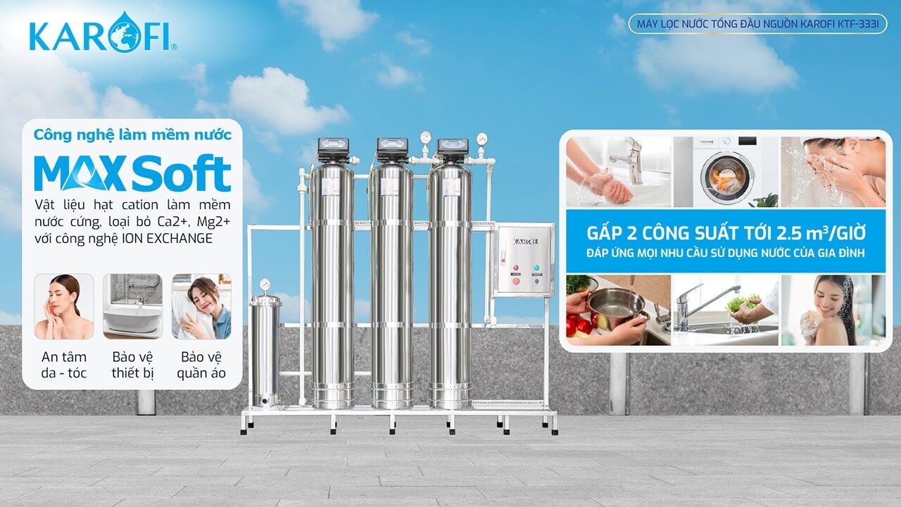Máy lọc nước tổng đầu nguồn Karofi KTF-333I