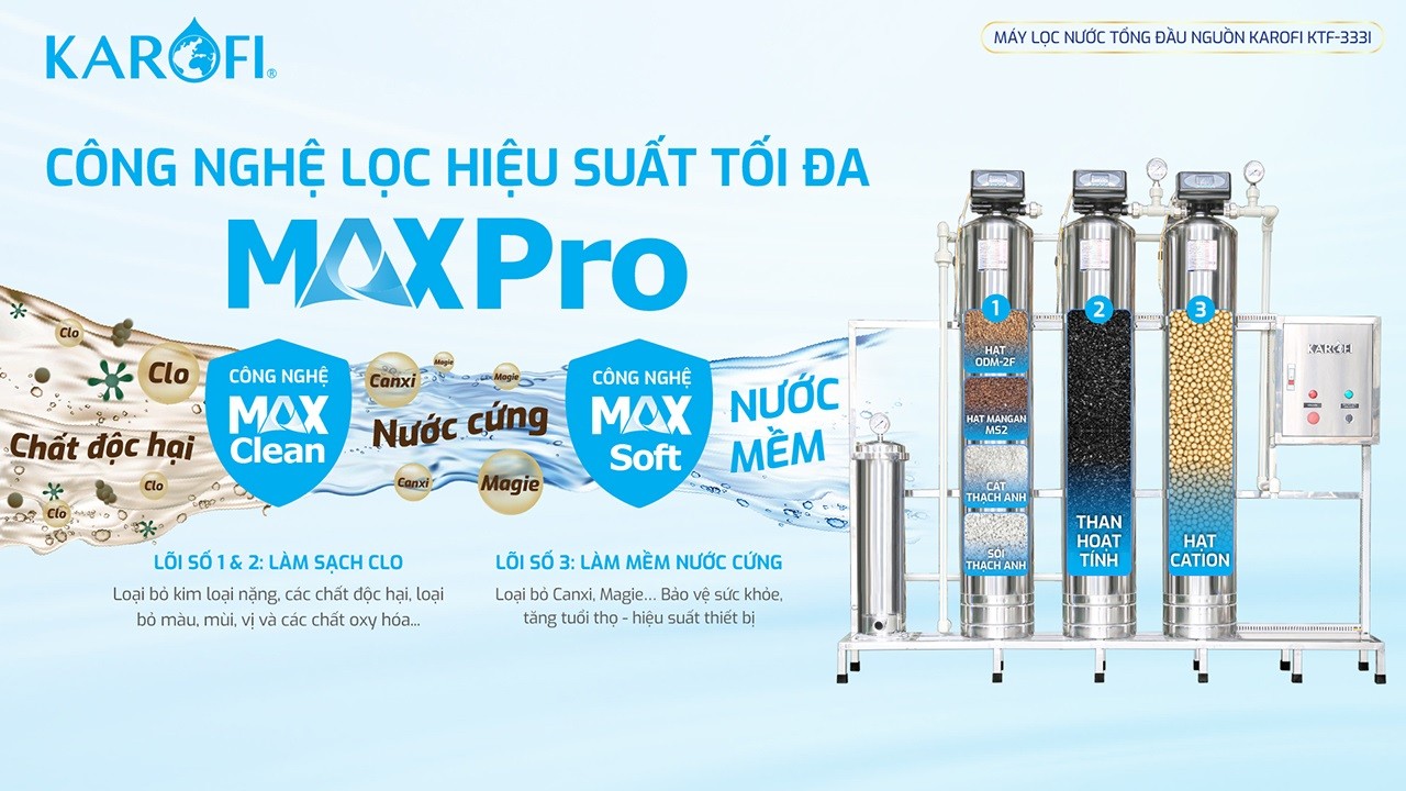 Máy lọc nước tổng đầu nguồn Karofi KTF-333I