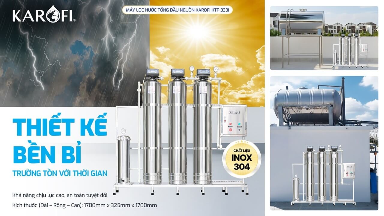 Máy lọc nước tổng đầu nguồn Karofi KTF-333I