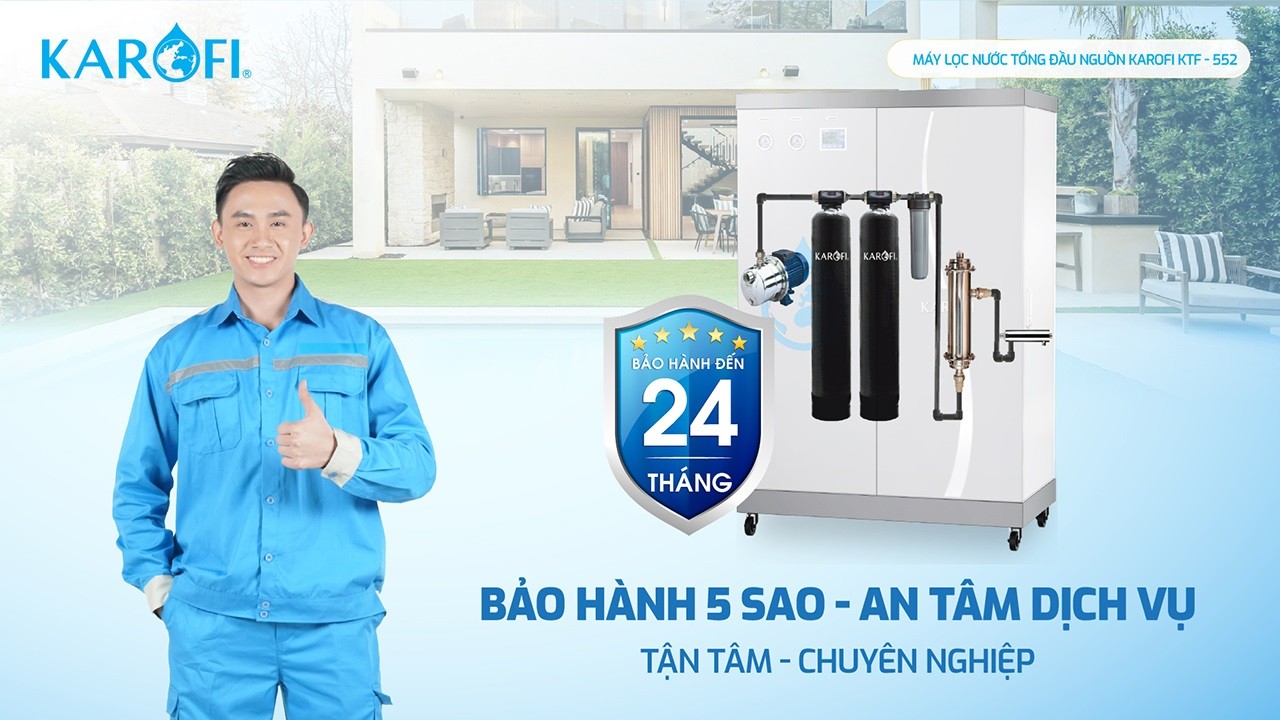 Máy lọc nước tổng đầu nguồn Karofi KTF-552