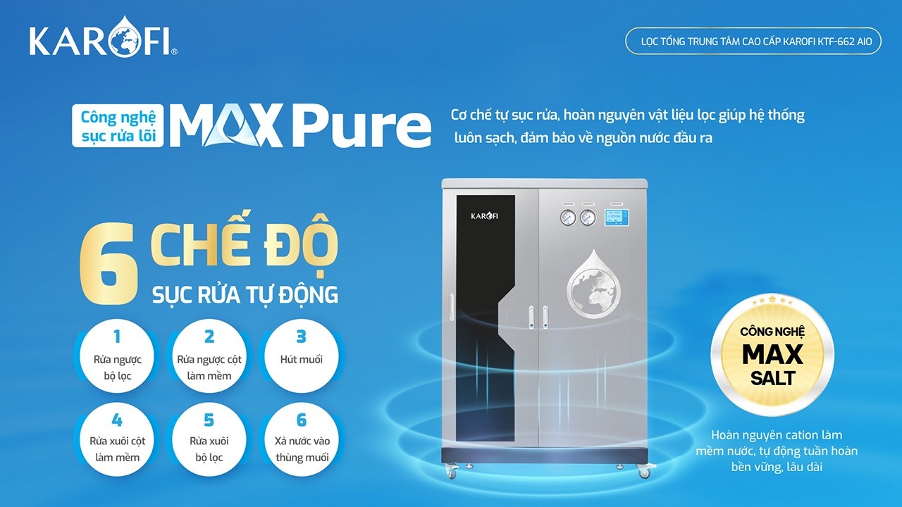 Máy lọc nước tổng đầu nguồn Karofi KTF-662-AIO