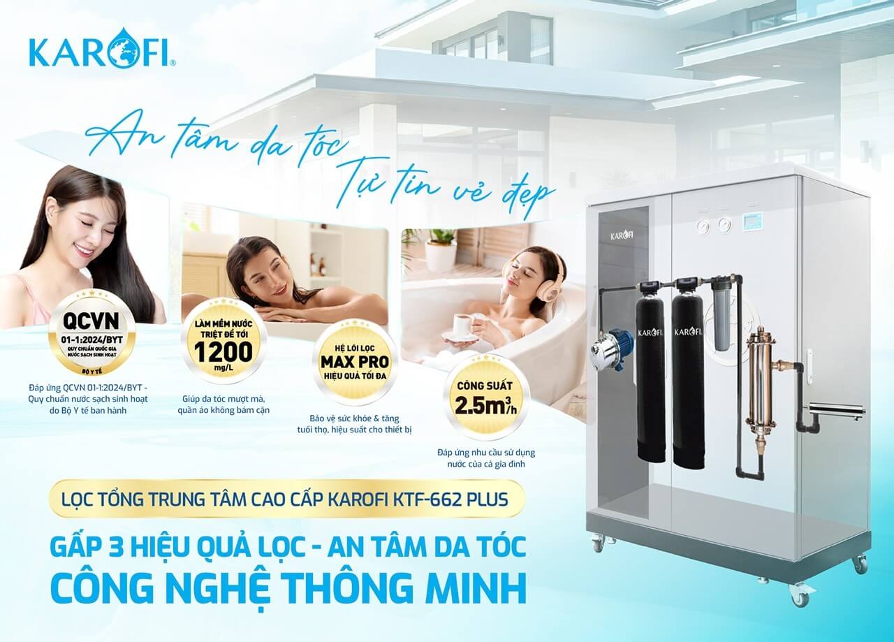Máy lọc nước tổng đầu nguồn Karofi KTF-662 PLUS