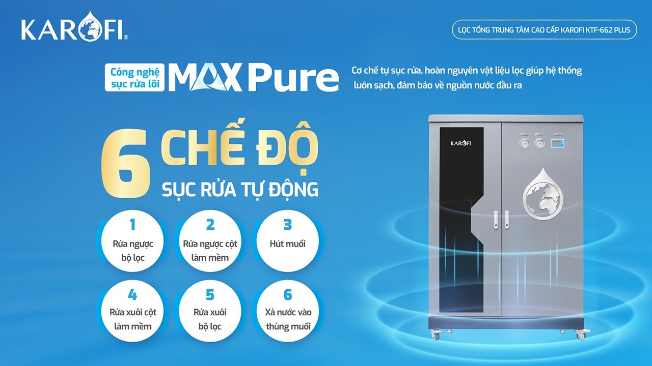 Máy lọc nước tổng đầu nguồn Karofi KTF-662 PLUS