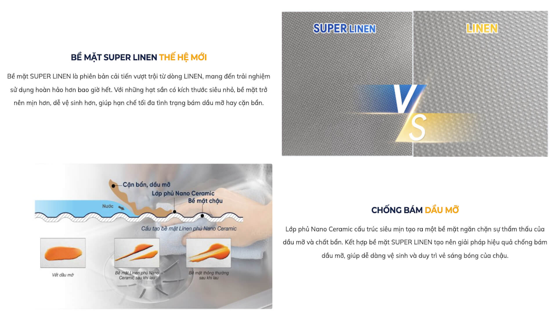Chậu rửa chén Posco 304 Super Linen dập nổi KLUGER KT8050SLPlus (TAKI Series)