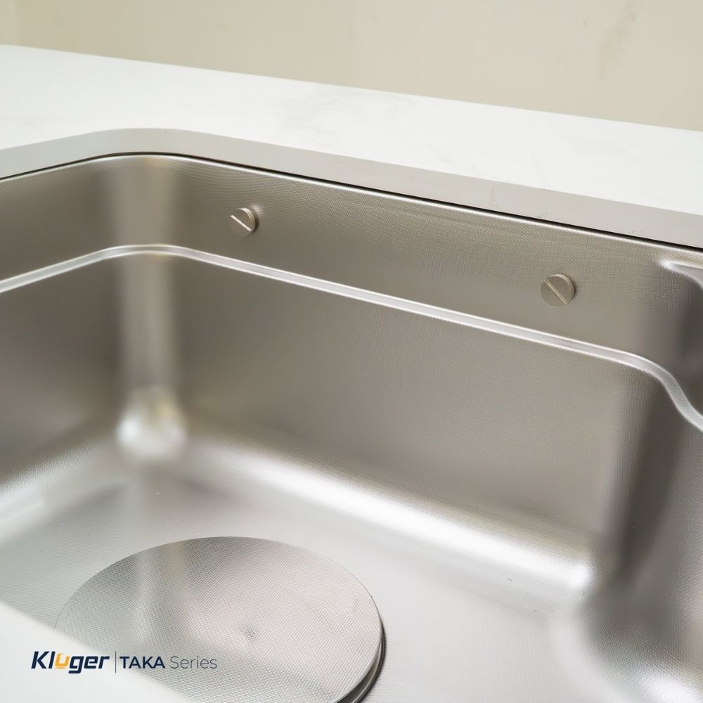 Chậu rửa chén Posco 304 Linen dập nổi Kluger KF7848FS - DO Plus