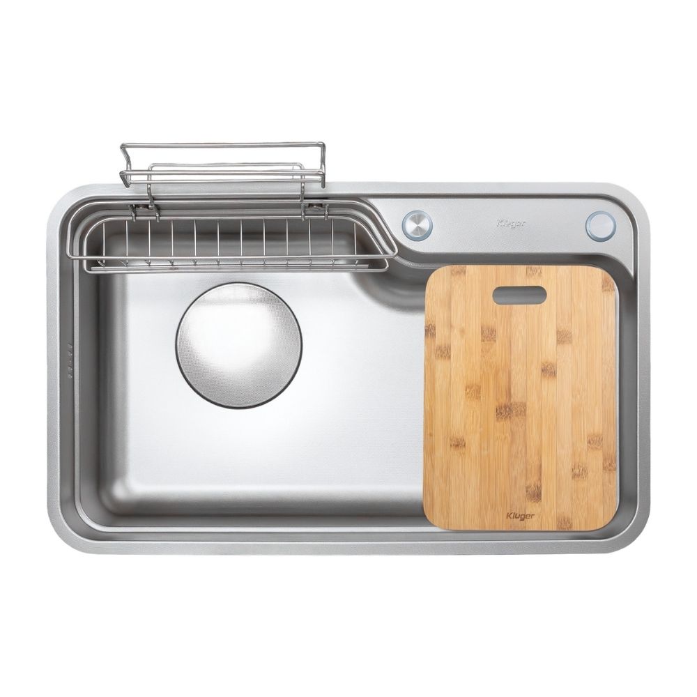 Chậu rửa chén Posco 304 Linen dập nổi Kluger KF7848FS - DO Plus