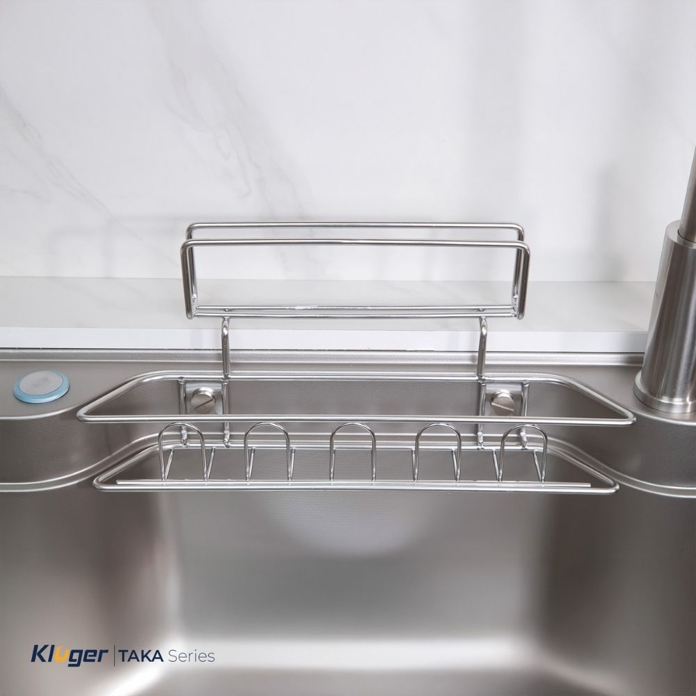 Chậu rửa chén Posco 304 Linen dập nổi Kluger KF7848FS LUX