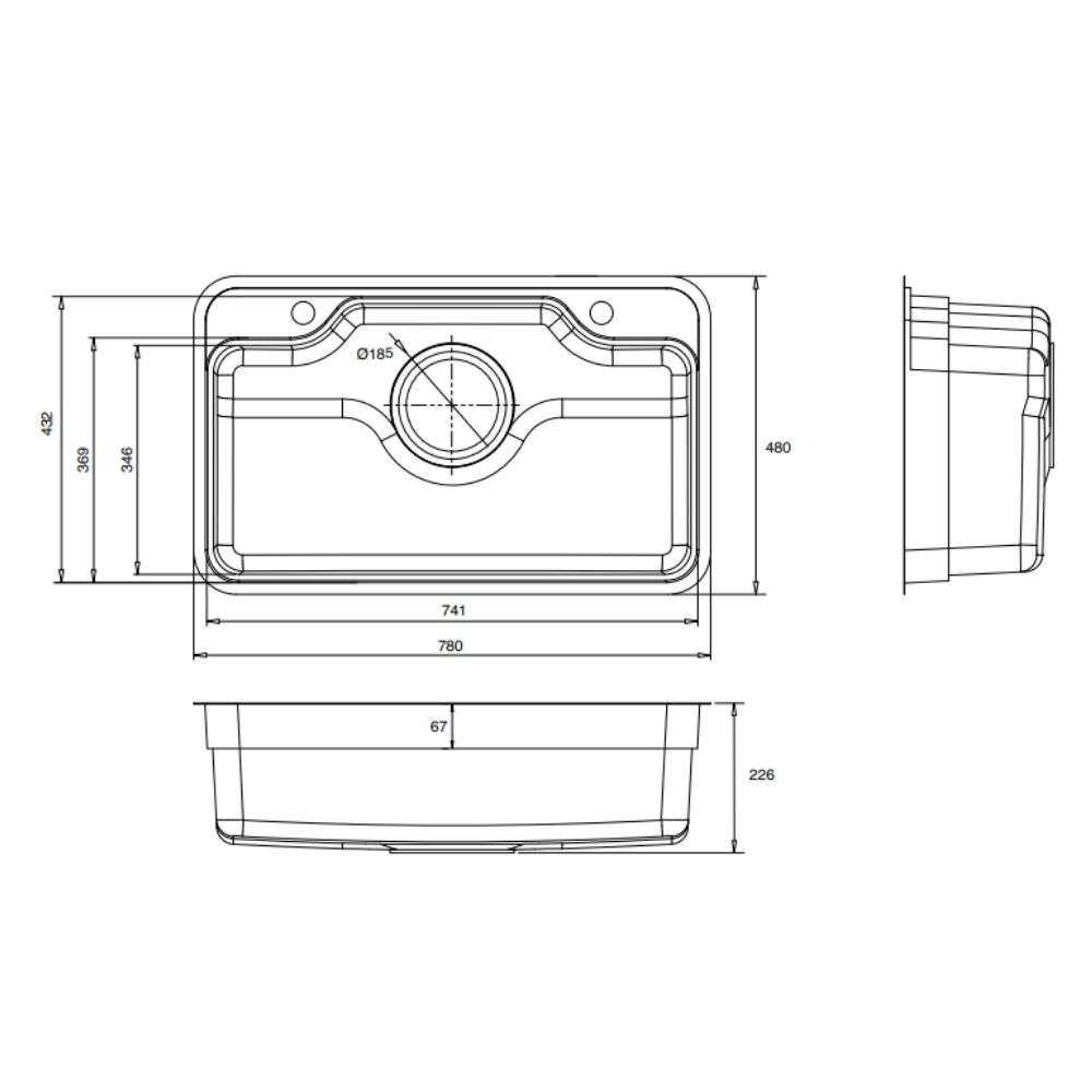 Chậu rửa chén Posco 304 Linen dập nổi Kluger KF7848FS LUX