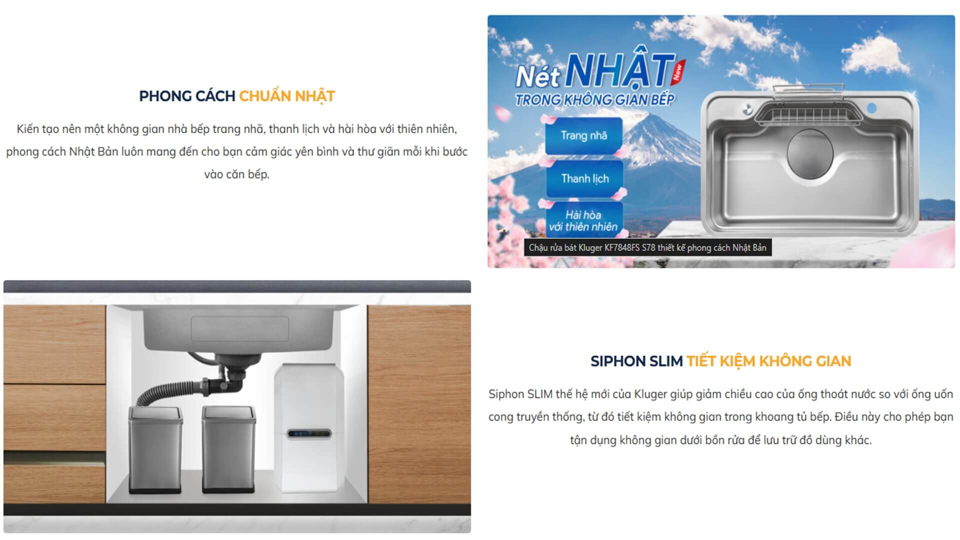 Chậu rửa chén Posco 304 Linen dập nổi Kluger KF7848FS LUX