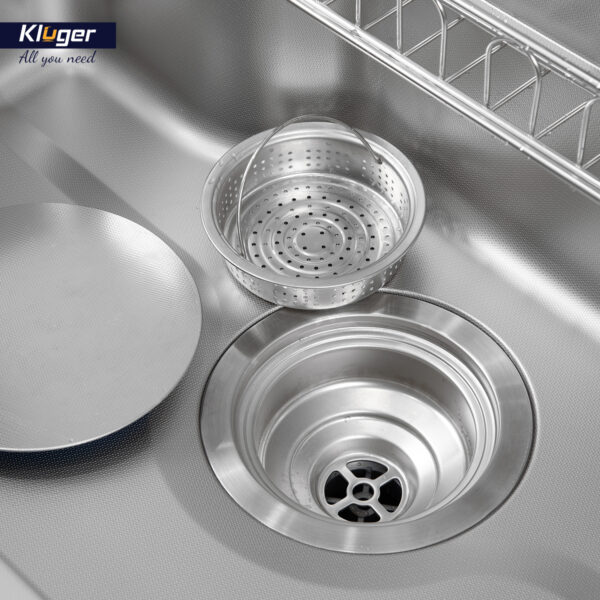 Chậu rửa chén Posco 304 Linen dập nổi KLUGER KF7848FS-S78-PLUS (TAKA Series)