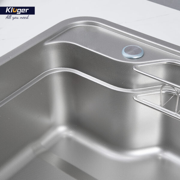 Chậu rửa chén Posco 304 Linen dập nổi KLUGER KF7848FS-S78-PLUS (TAKA Series)