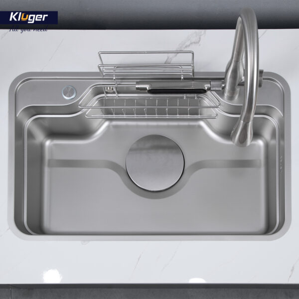 Chậu rửa chén Posco 304 Linen dập nổi KLUGER KF7848FS-S78-PLUS (TAKA Series)