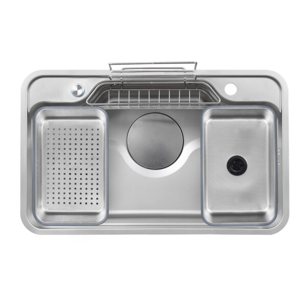 Chậu rửa chén Posco 304 Linen dập nổi KLUGER KF7848FS-S78-PLUS (TAKA Series)