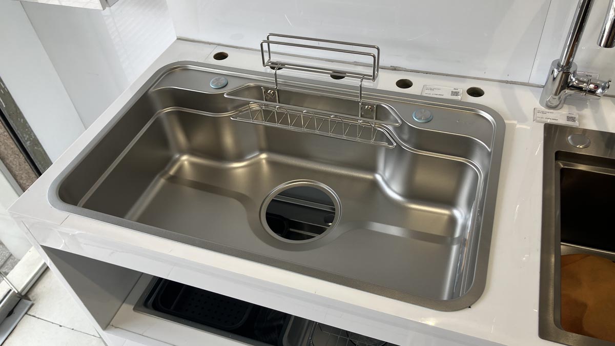 Chậu rửa chén Posco 304 Linen dập nổi Kluger KF7848FS - S78 Basic