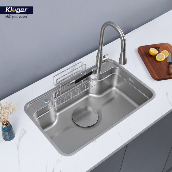 Chậu rửa chén Posco 304 Linen dập nổi KLUGER KF7848FS-S78 (TAKA Series)