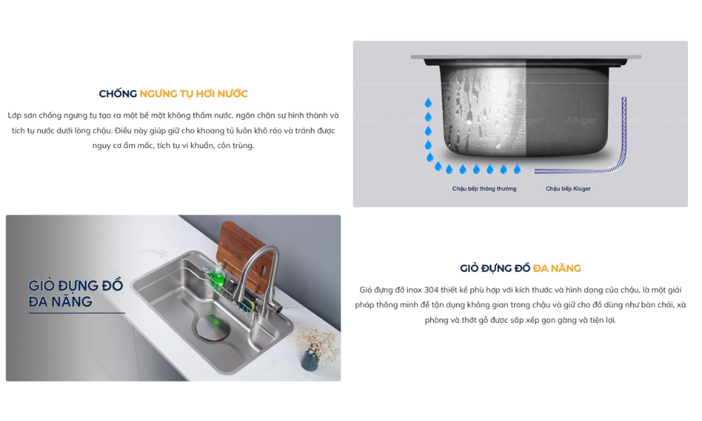 Chậu rửa chén Posco 304 Linen dập nổi KLUGER KF7848FS-S78 (TAKA Series)