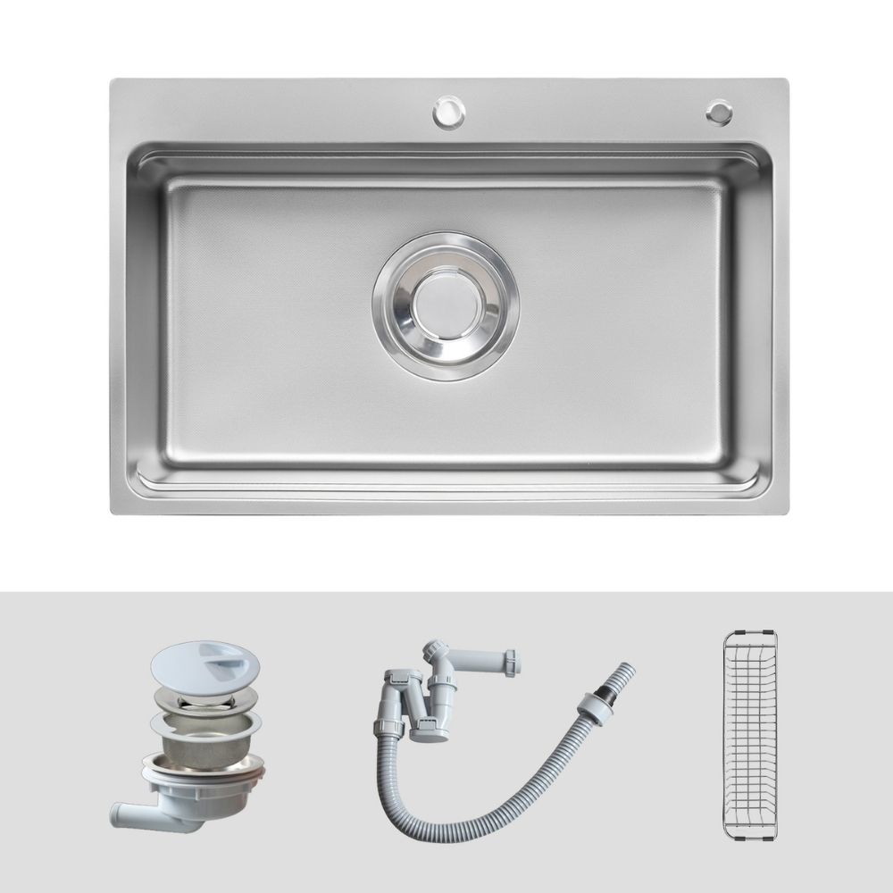 Chậu rửa chén Posco 304 Linen dập nổi KLUGER KF7850FSBasic (MOD Series)