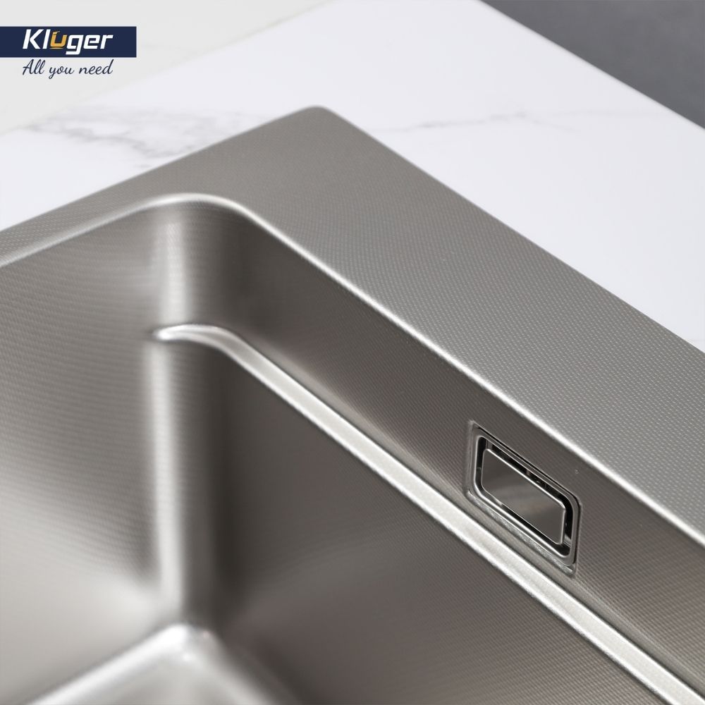 Chậu rửa chén Posco 304 Linen dập nổi KLUGER KF7850FSBasic (MOD Series)