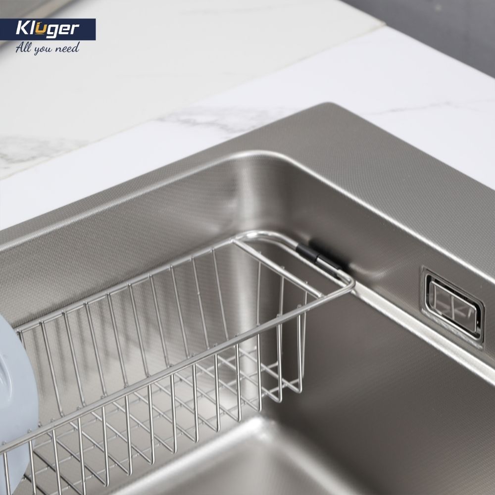 Chậu rửa chén Posco 304 Linen dập nổi KLUGER KF7850FSPlus (MOD Series)
