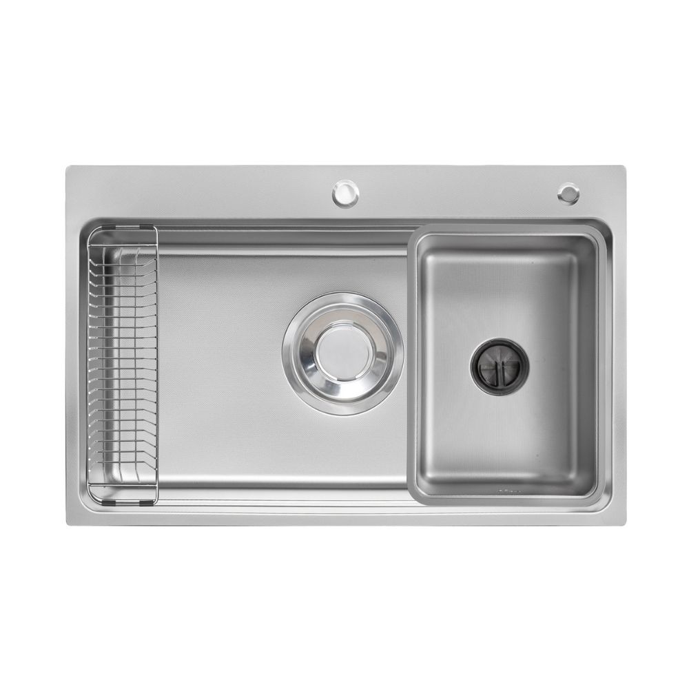 Chậu rửa chén Posco 304 Linen dập nổi KLUGER KF7850FSPlus