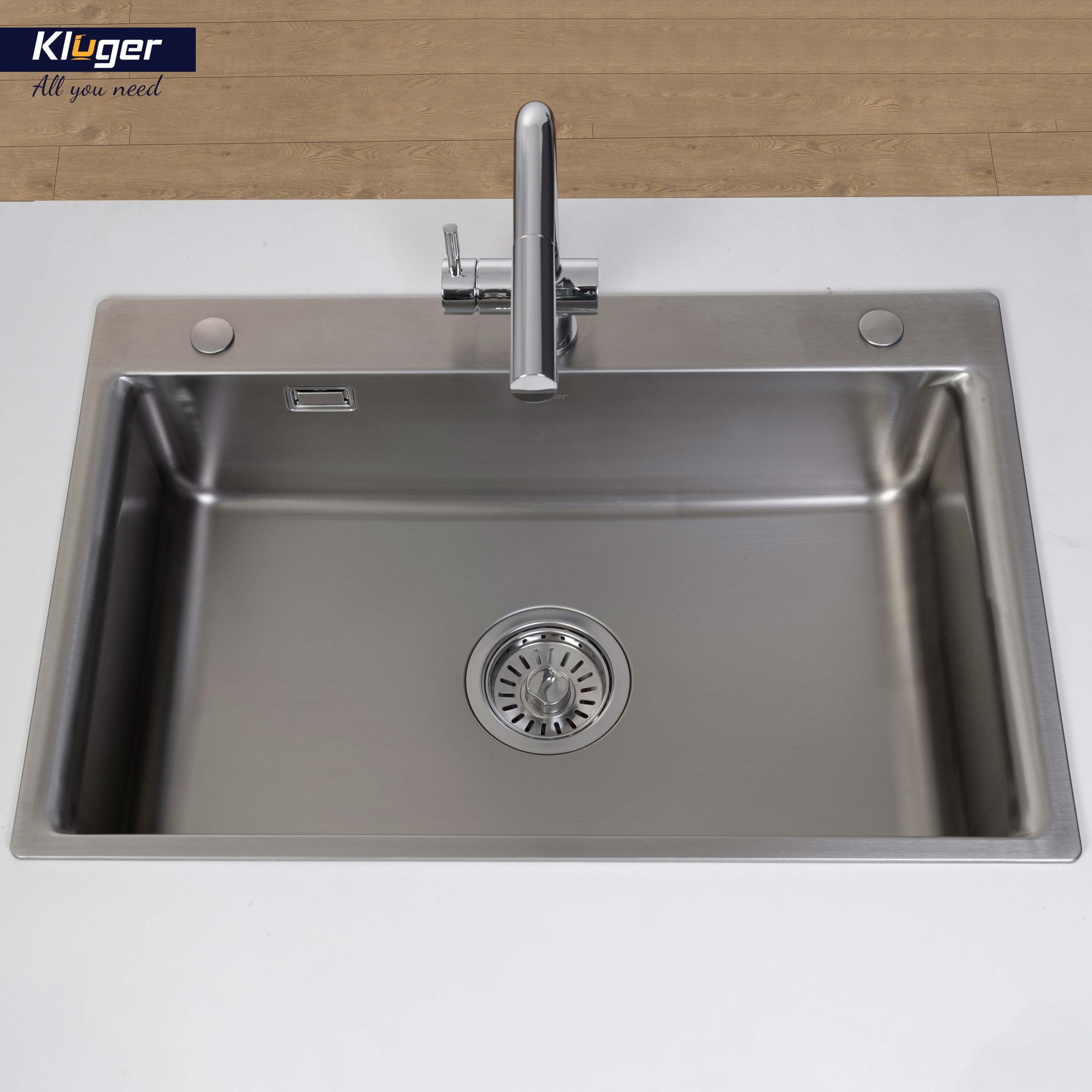 Chậu rửa chén Posco 304 đánh bóng bề mặt KLUGER KF8121B-S75 (K200 Series)