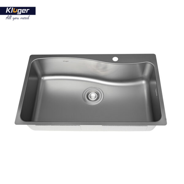 Chậu rửa chén Posco 304 Linen chống xước KLUGER KF8131FS-S80 (K300 Series)