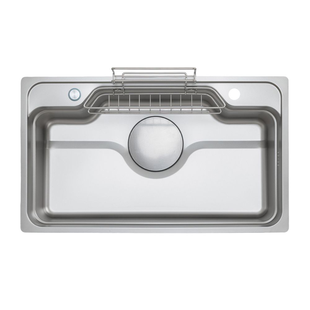 Chậu rửa chén Posco 304 Linen dập nổi Kluger KF8248FS Plus