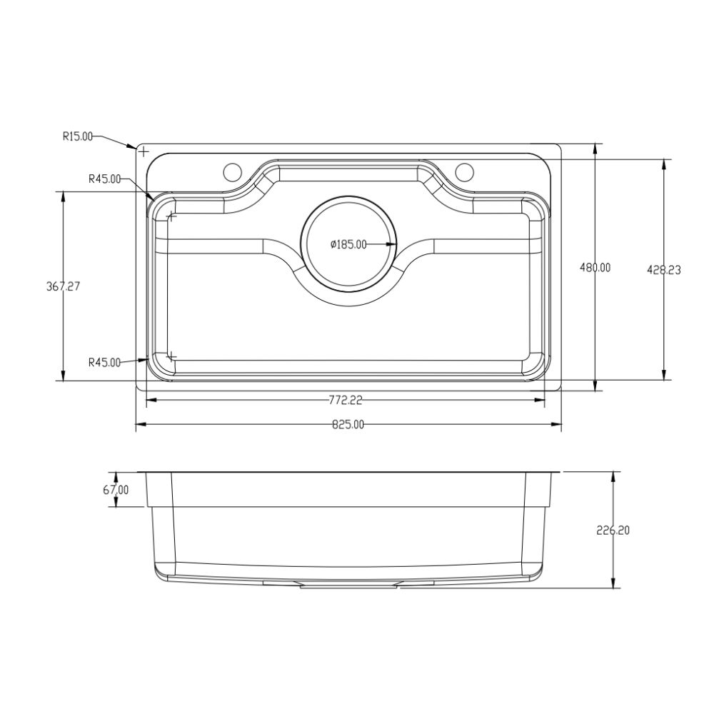 Chậu rửa chén Posco 304 Linen dập nổi Kluger KF8248FS Plus