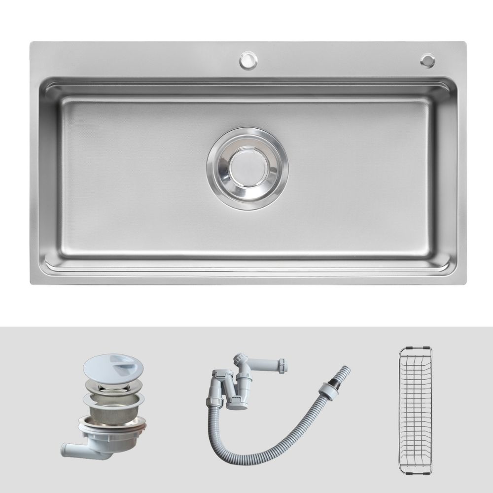 Chậu rửa chén Posco 304 Linen dập nổi KLUGER KF8850FSBasic (MOD Series)