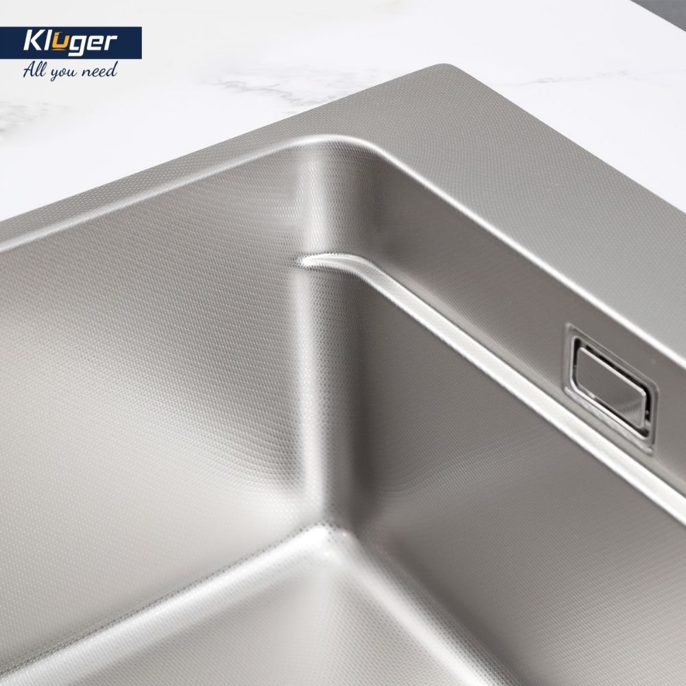 Chậu rửa chén Posco 304 Linen dập nổi KLUGER KF8850FSBasic (MOD Series)