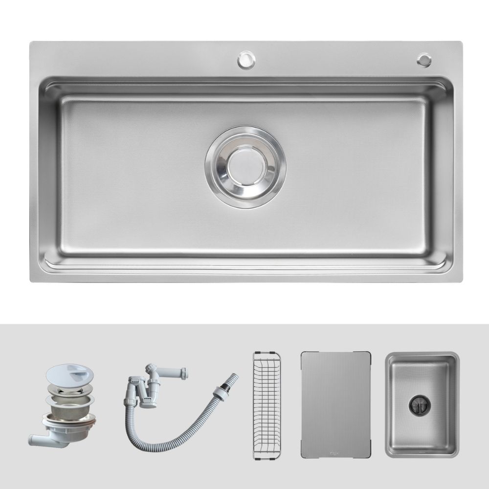 Chậu rửa chén Posco 304 Linen dập nổi KLUGER KF8850FSPlus (MOD Series)