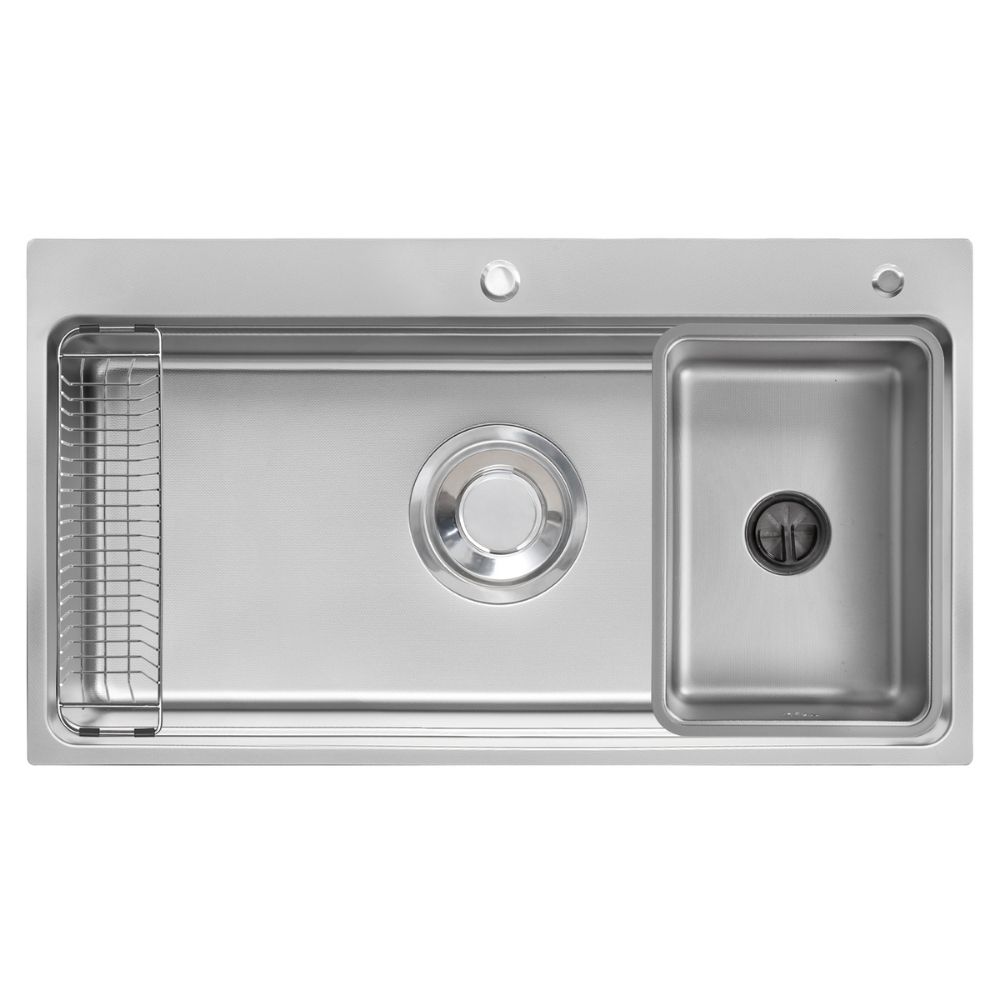 Chậu rửa chén Posco 304 Linen dập nổi KLUGER KF8850FSPlus
