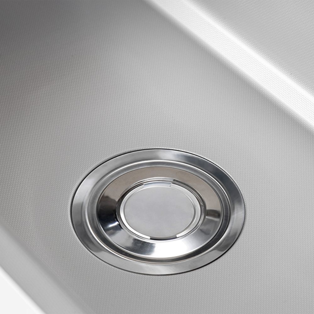 Chậu rửa chén Posco 304 Linen dập nổi KLUGER KG7644FSPlus (K600 Series)