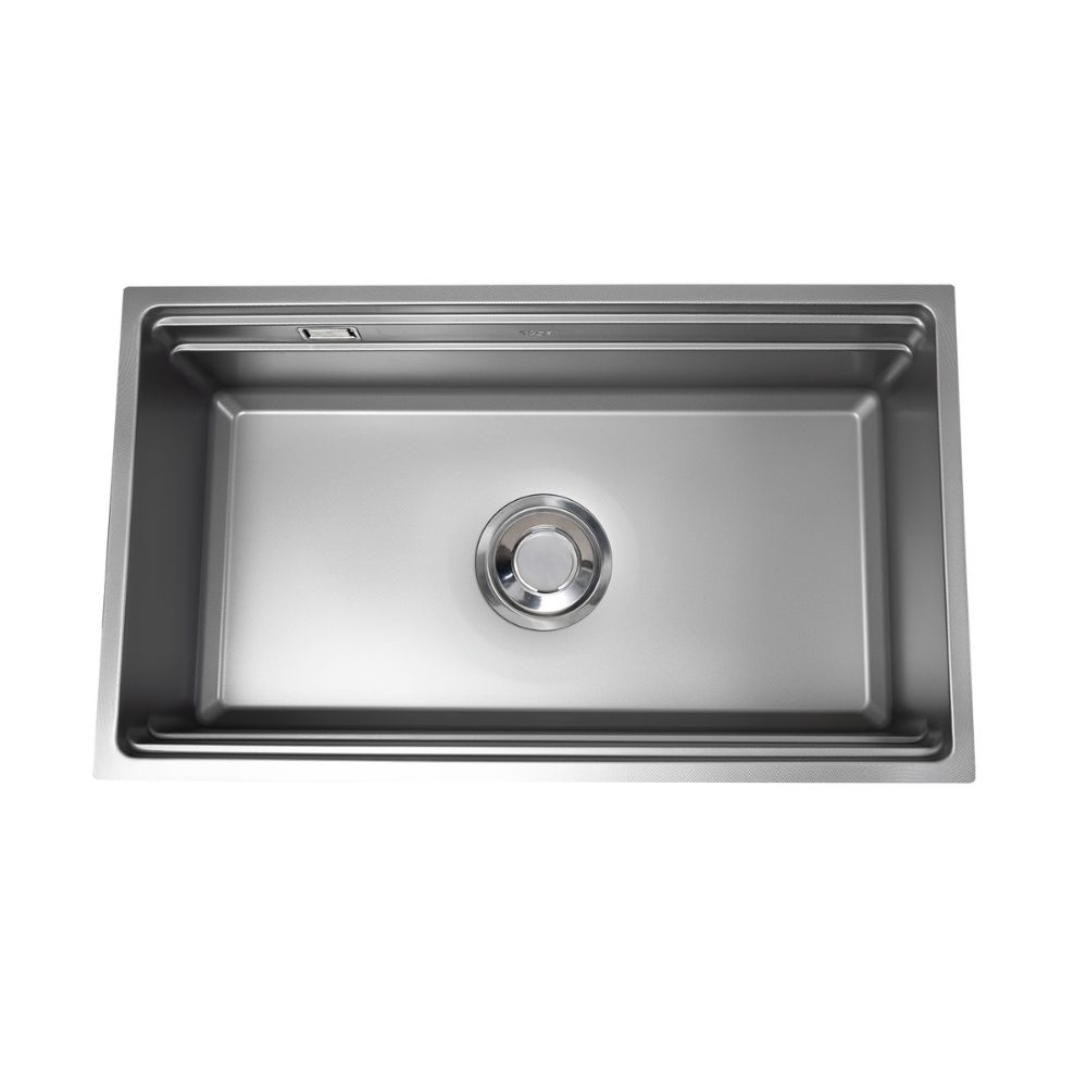 Chậu rửa chén Posco 304 Linen dập nổi KLUGER KG8644FSBasic (K600 Series)