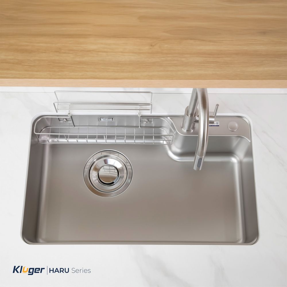 Chậu rửa chén Posco 304 Linen dập nổi Kluger KH8050FS Ulti