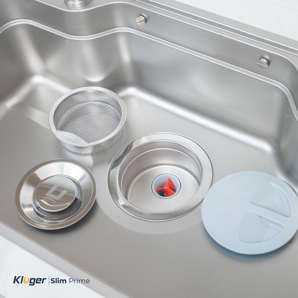 Chậu rửa chén Kluger KH8050FSP PRIME Posco 304 Linen Prime dập nổi