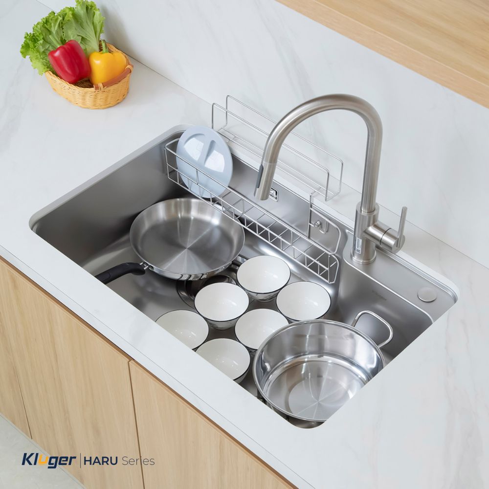 Chậu rửa chén Kluger KH8050FSP PRIME Posco 304 Linen Prime dập nổi