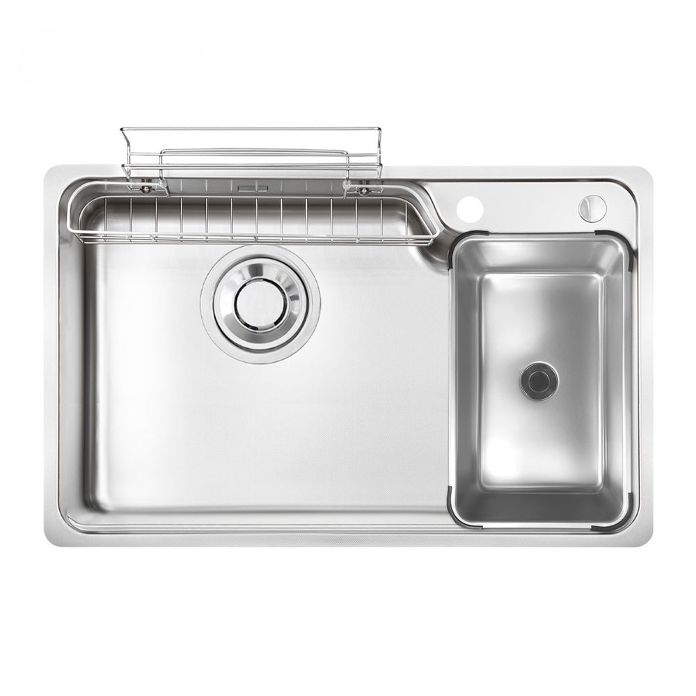 Chậu rửa chén Posco 304 Super Linen dập nổi KLUGER KH8050SLPlus (HARU Series)
