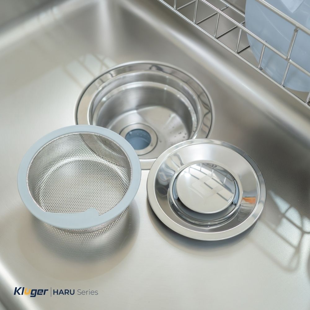Chậu rửa chén Posco 304 Satin trơn Kluger KH8050ST Plus