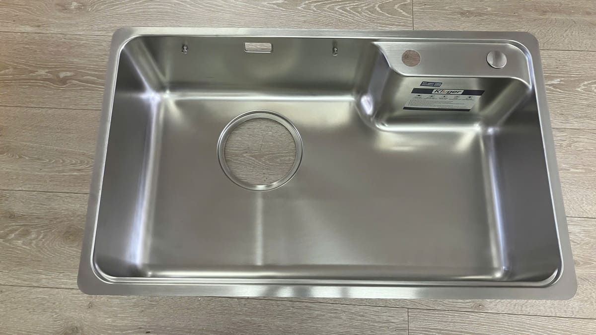 Chậu rửa chén Posco 304 Satin trơn Kluger KH8050ST Plus