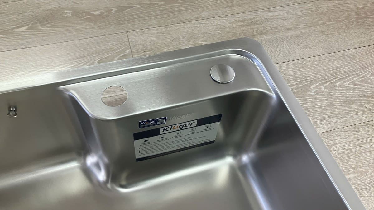 Chậu rửa chén Posco 304 Satin trơn Kluger KH8050ST Plus