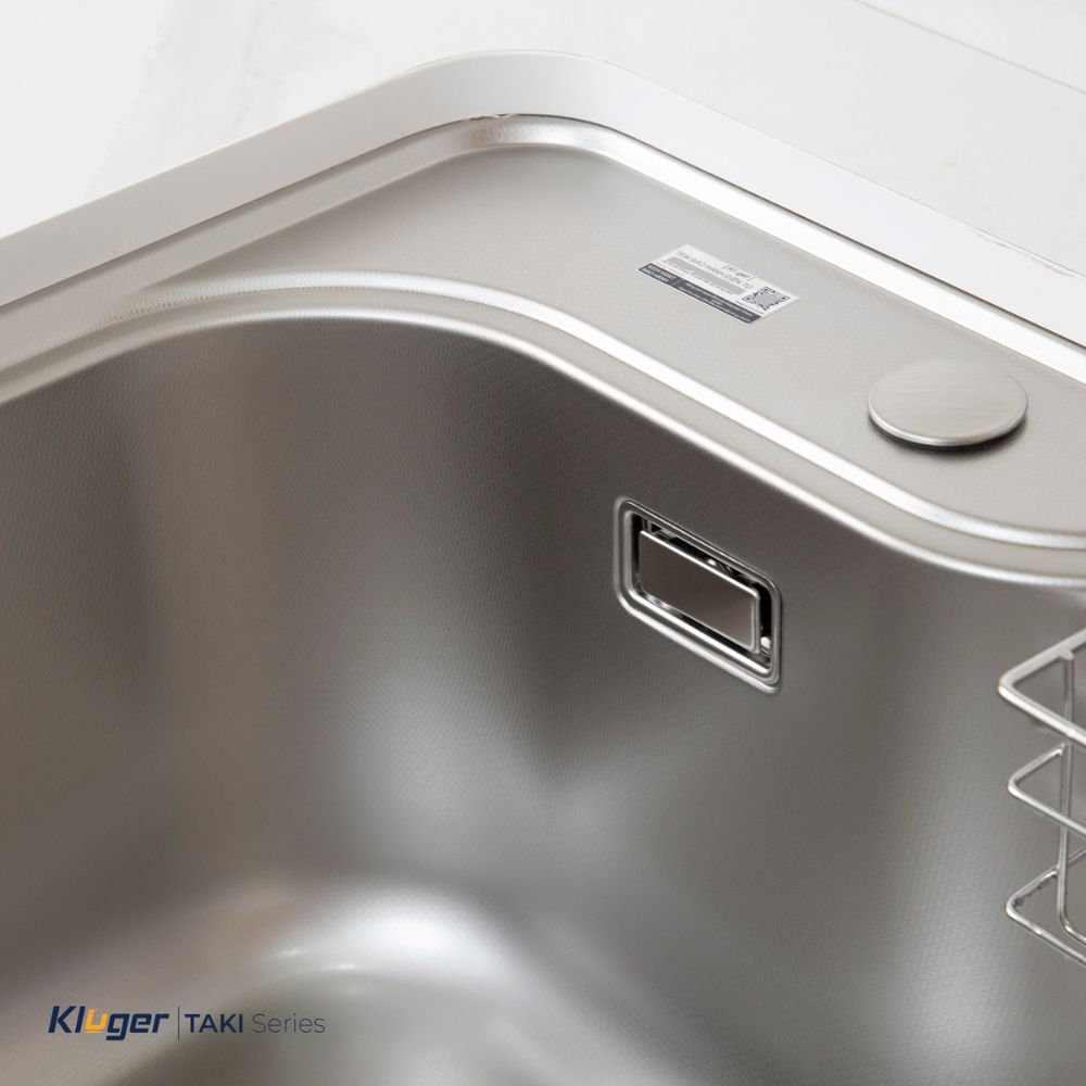 Chậu rửa chén Posco 304 Linen dập nổi Kluger KT8050FS – S80 Plus