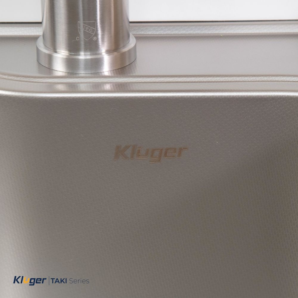 Chậu rửa chén Posco 304 Linen dập nổi Kluger KT8050FS – S80 Plus