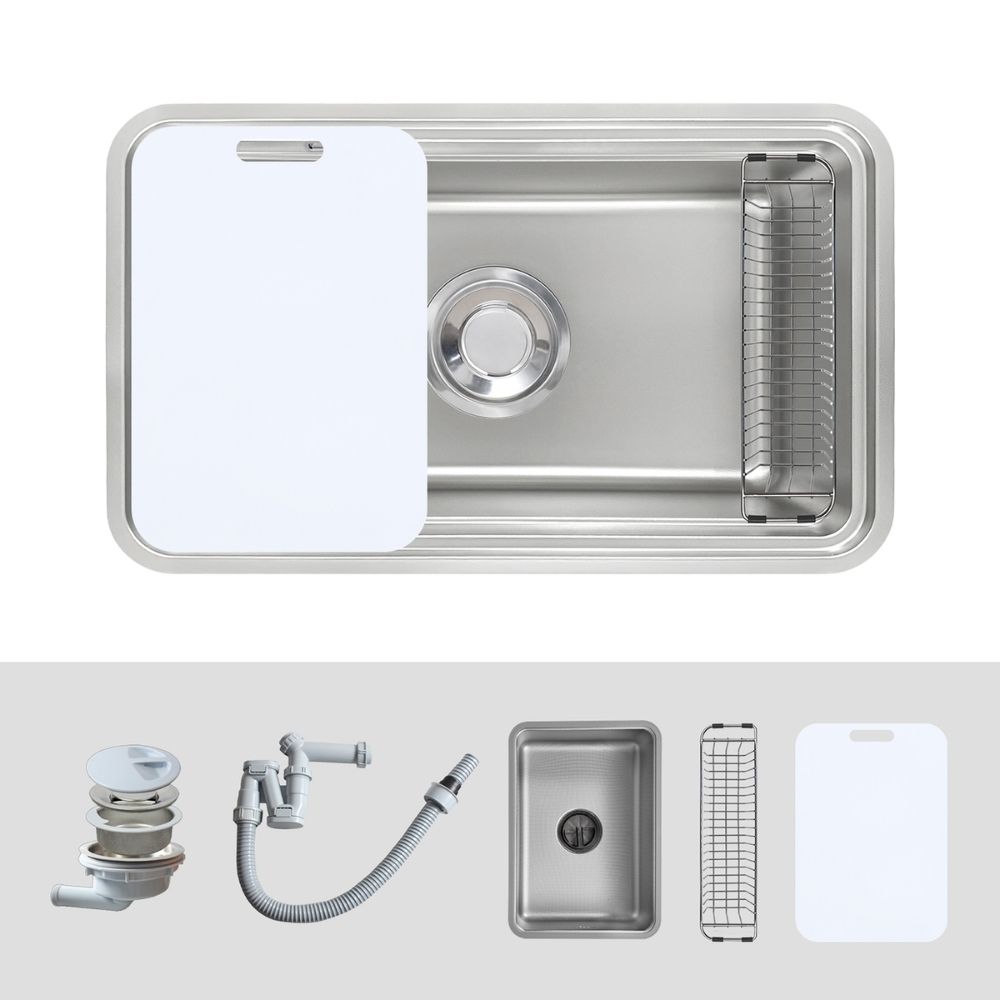 Chậu rửa chén Posco 304 Linen dập nổi KLUGER KO7847FSPlus (OMI Series)