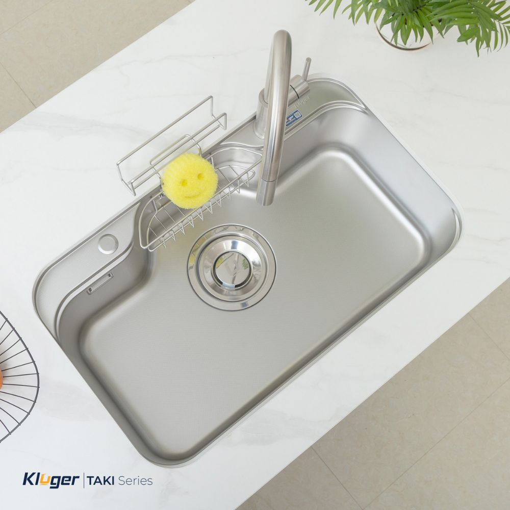 Chậu rửa chén Posco 304 Linen dập nổi Kluger KT7848FS - Basic