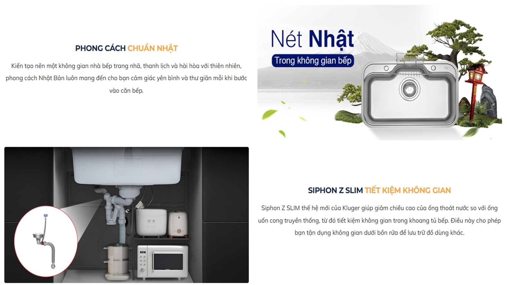 Chậu rửa chén Posco 304 Linen dập nổi Kluger KT7848FS - Plus