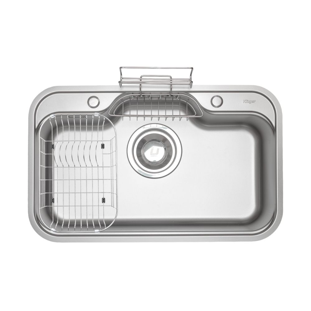 Chậu rửa chén Posco 304 Linen dập nổi Kluger KT7848FS - Plus