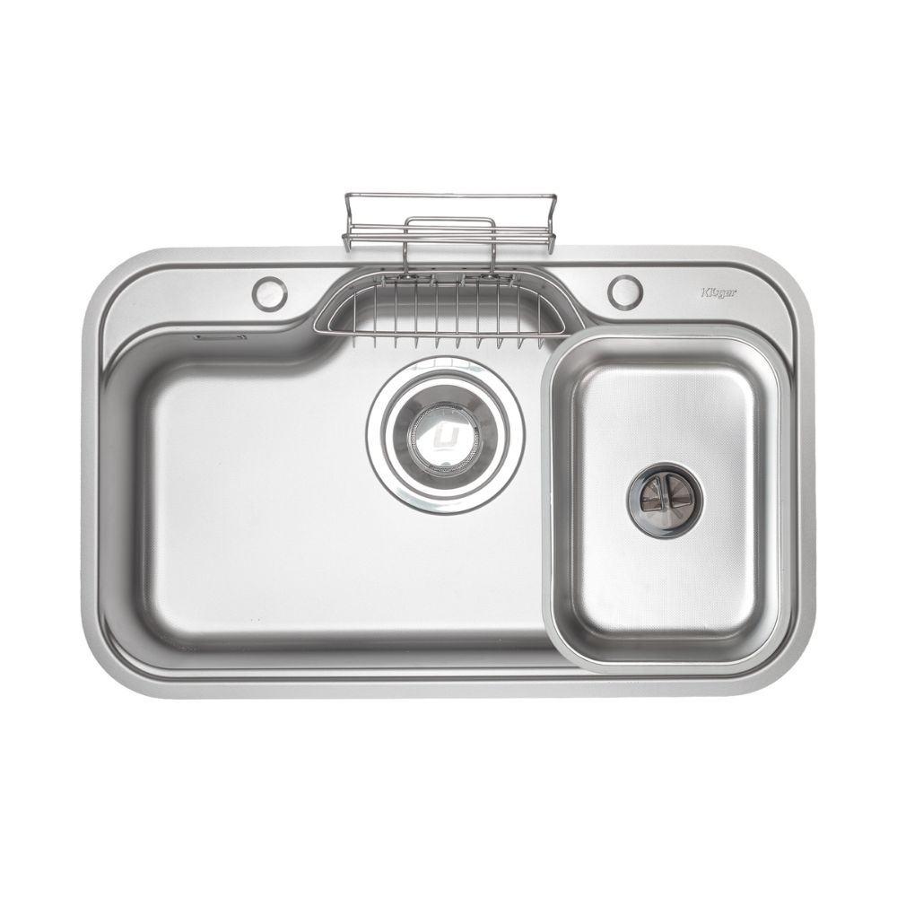 Chậu rửa chén Posco 304 Linen dập nổi Kluger KT7848FS - Plus