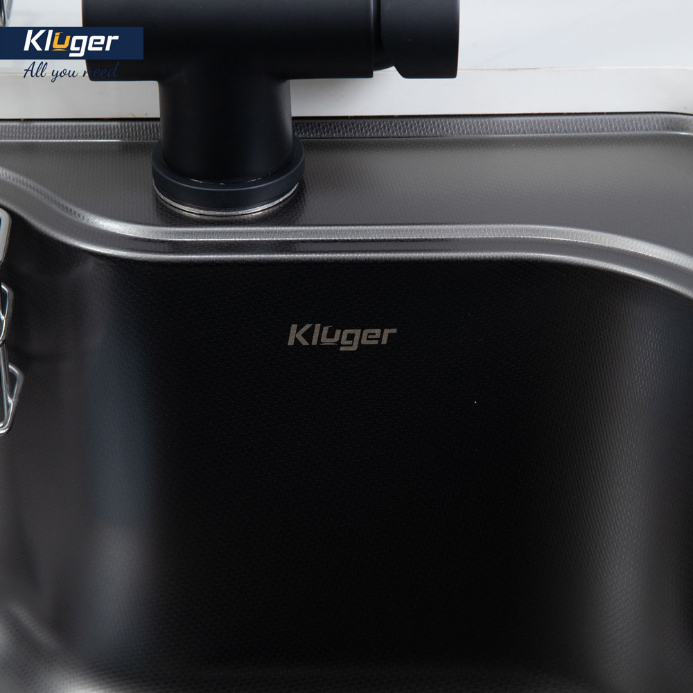 Chậu rửa chén Posco 304 Linen dập nổi KLUGER KT8050FB-S80Plus (TAKI Series)